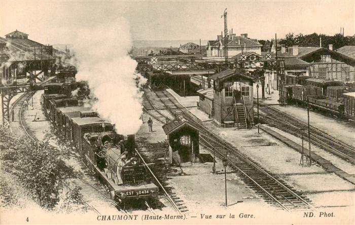 Chaumont 52 Haute-Marne Vue sur la Gare