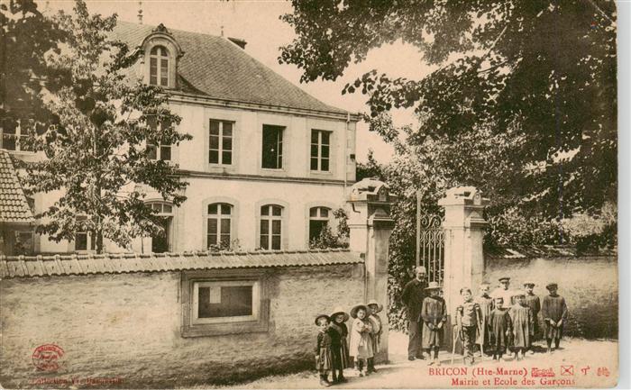 Bricon 52 Haute-Marne Mairie et Ecole des Garcons