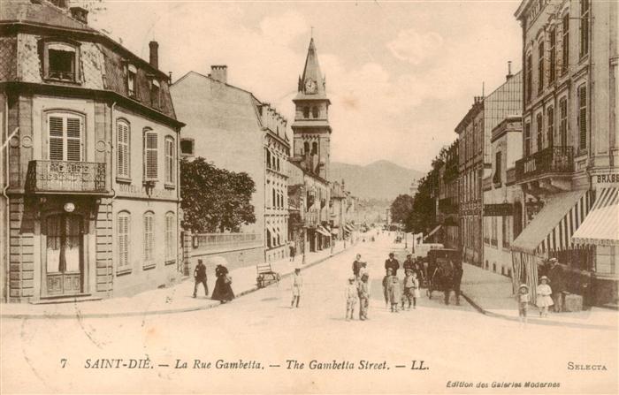 Saint-Die-des-Vosges La Rue Gambetta