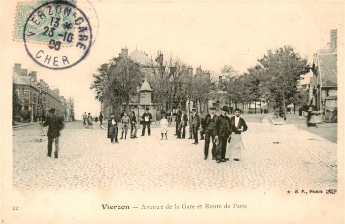Vierzon 18 Cher Avenue de la Gare et Route de Paris