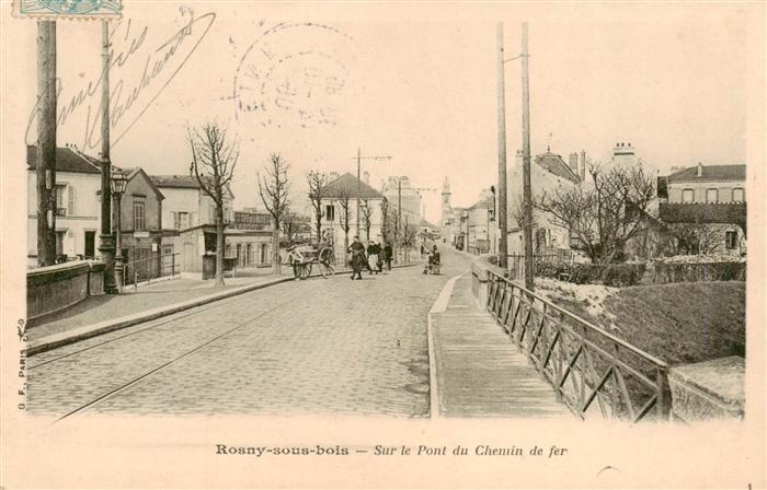 Rosny-sous-Bois 93 Seine-Saint-Denis Sur le Pont du Chemin de fer