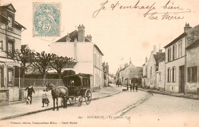 Bourron-Marlotte 77 Seine-et-Marne La Grande Rue