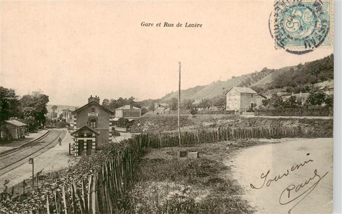 Lozere-sur-Yvette 91 Essonne Gare et Rue de Lozere