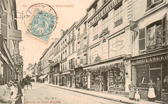 Melun 77 Seine-et-Marne Rue Saint Aspait