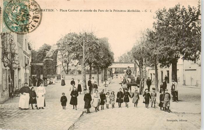 Saint-Gratien 95 Oise Place Catinat et entree du Parc de la Princesse Mathilde