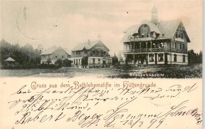 Huettengrund Hohenstein-Ernstthal Bethlehemstift Knabenhaus Maedchenhaus Genesun