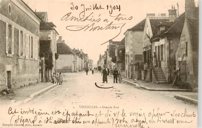 Vincelles 89 Yonne Grande Rue