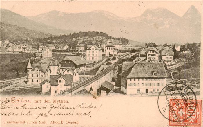 Goldau Arth SZ mit den Mythen