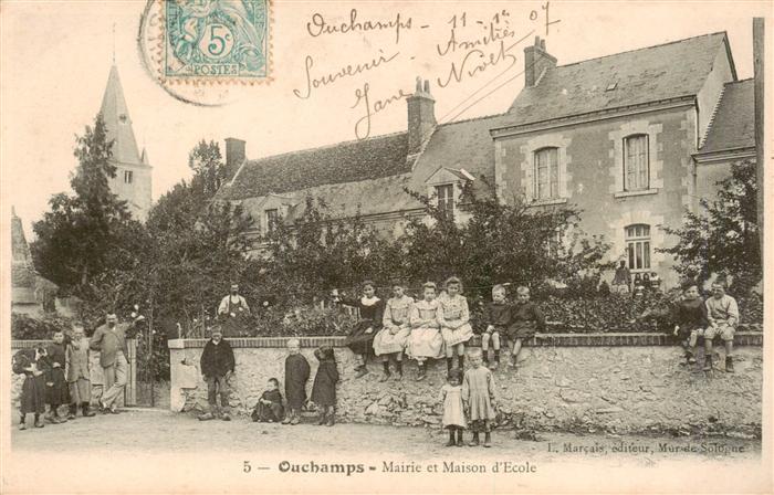 Ouchamps 41 Loir-et-Cher Mairie et Maison d'Ecole