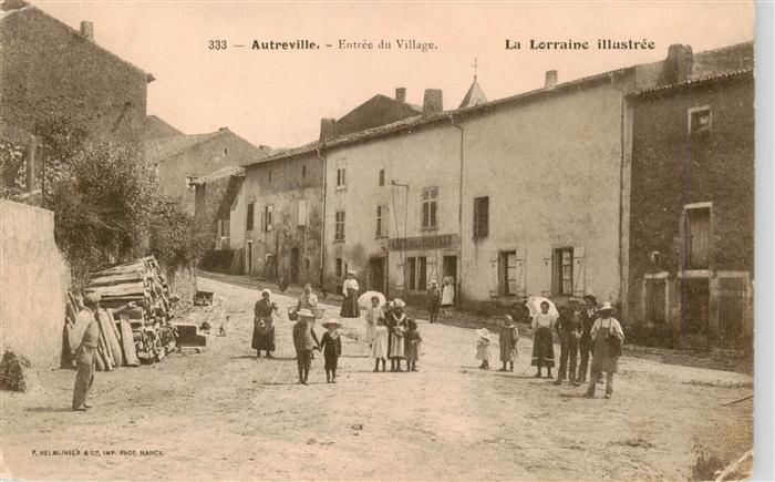 Autreville-sur-Moselle 54 Meurthe-et-Moselle Entree du Village La Lorraine illus