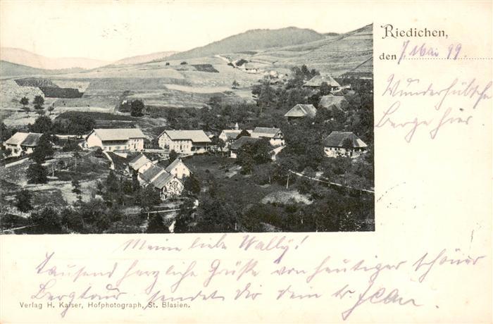 Riedichen Zell Wiesental Panorama