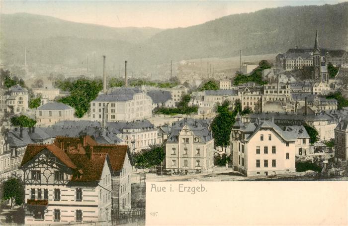 Aue Erzgebirge Ortsansicht