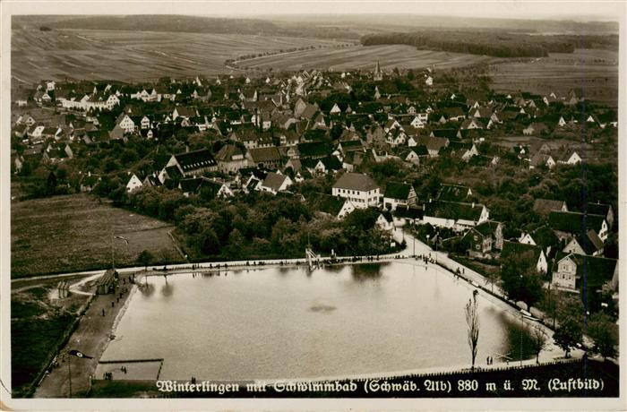Winterlingen Fliegeraufnahme mit Schwimmbad