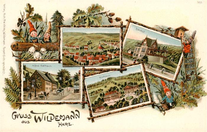 Wildemann Harz Hotel Rathaus Bahnhof Kurhaus