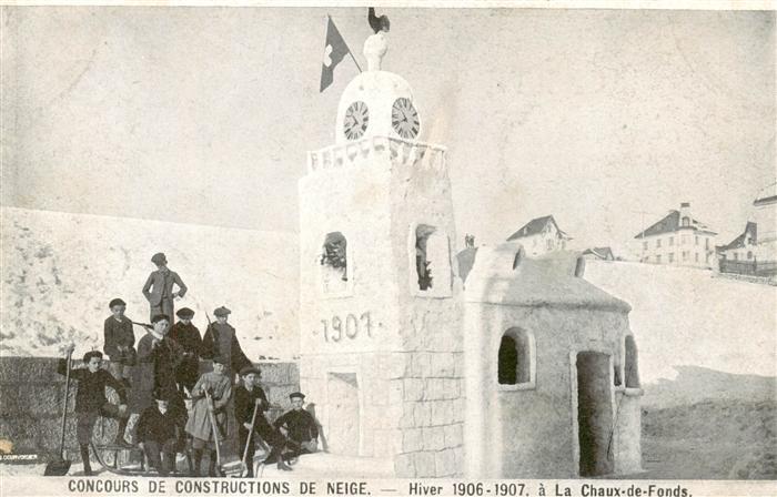 La Chaux-de-Fonds NE Concours de Constructions de Neige