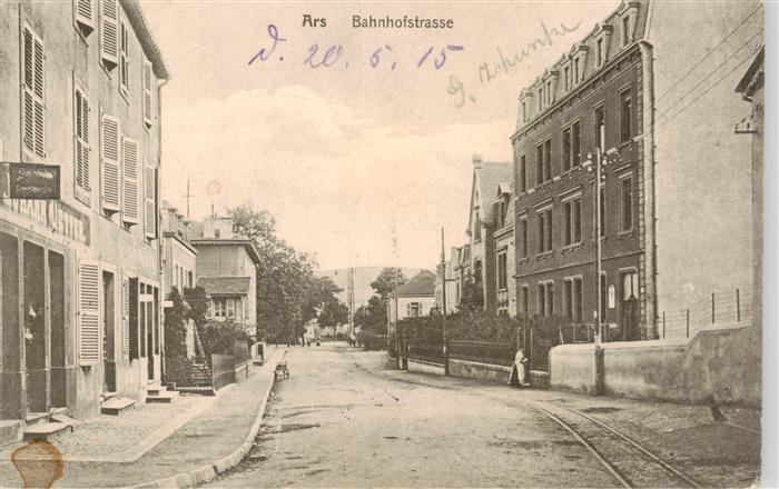 Ars 57 Ars-sur-Moselle Lothringen Bahnhofstrasse Feldpost