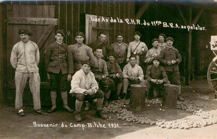 Bitche Bitsch 57 Moselle Lothringen Souvenir du Camp Bitche 1911