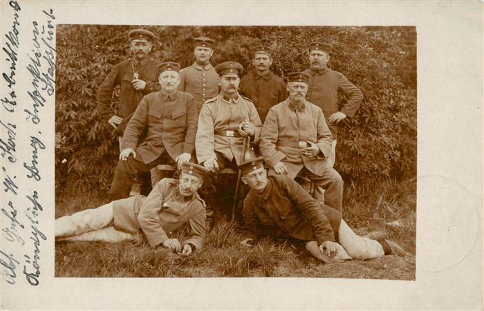 Stassfurt Gruppenfoto Soldaten Feldpost