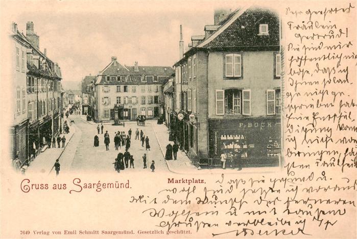 Saargemuend Sarreguemines 57 Moselle Marktplatz