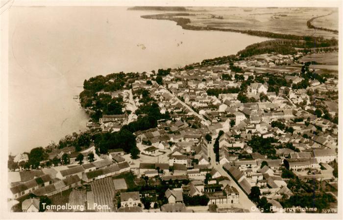Tempelburg Czaplinek PL Fliegeraufnahme Feldpost