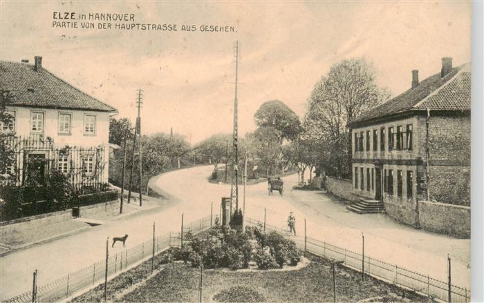 Elze Leine Partie von der Hauptstrasse gesehen