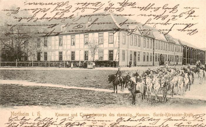 Northeim Niedersachsen Kaserne und Trompetercorps des ehem Hannover Garde Kueras