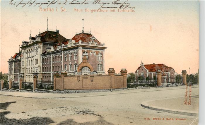 Hartha Doebeln Neue Buergerschule mit Turnhalle