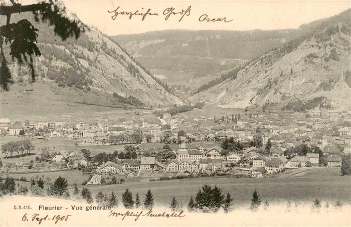 Fleurier NE Vue generale