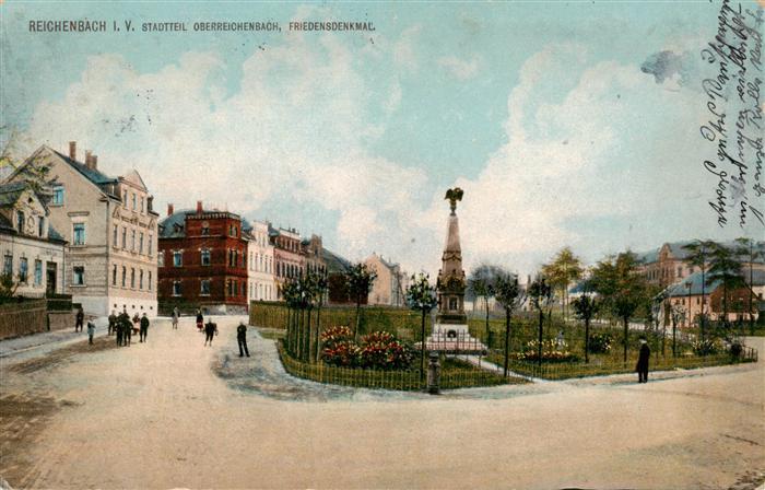 Reichenbach Vogtland Stadtteil Oberreichenbach Friedensdenkmal