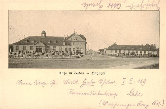 Lahr Baden Bahnhof Kommandiertenkompanie Lahr
