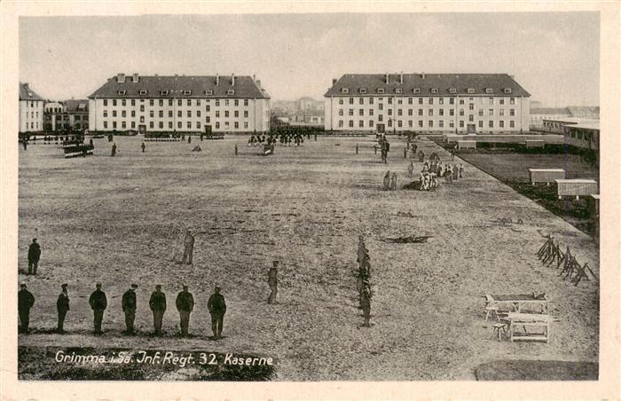 Grimma Sachsen Inf Regt 32 Kaserne Feldpost