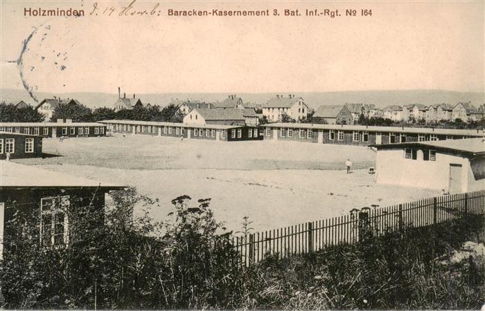 Holzminden Weser Niedersachsen Baracken Kasernement 3 Bat Inf Rgt No 164