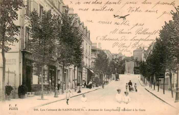 Saint-Cloud 92 Paris Les Coteaux de Saint Cloud Avenue de Longchamp menant a la