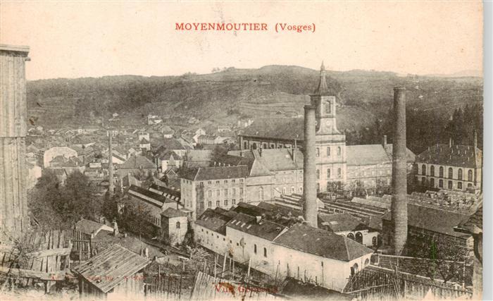 Moyenmoutier 88 Vosges Blick ueber die Stadt