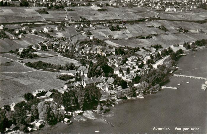 Auvernier NE Vue par avion