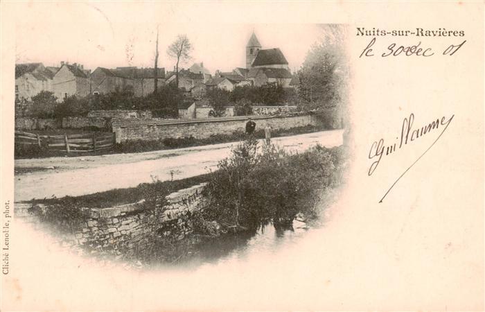 Nuits-sur-Ravieres Nuits-sous-Ravieres 89 Yonne Ansicht mit Kirche