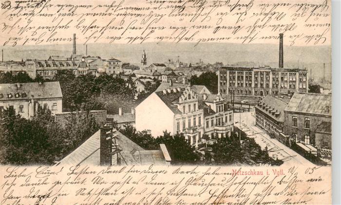 Netzschkau Sachsen Stadtpanorama