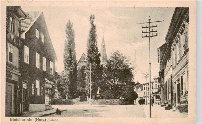 Bleicherode Motiv mit Kirche