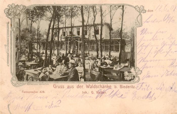 Biederitz Sachsen-Anhalt Waldschaenke Biergarten