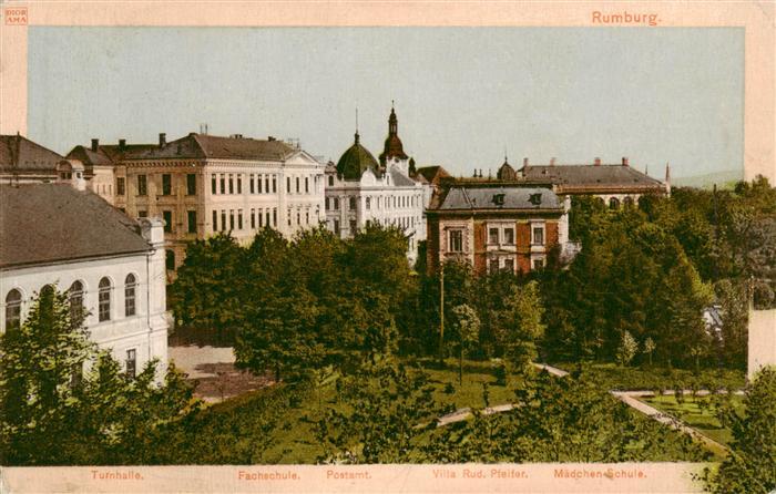 Rumburg Rumburk CZ Turnhalle Fachschule Postamt Villa Pfeifer Maedchenschule