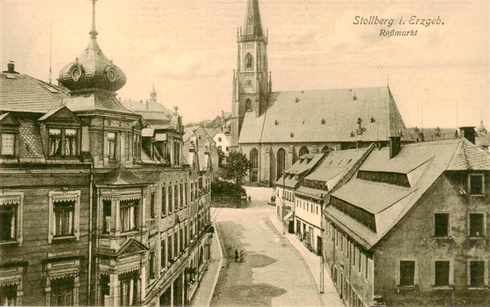Stollberg Erzgebirge Rossmarkt Kirche