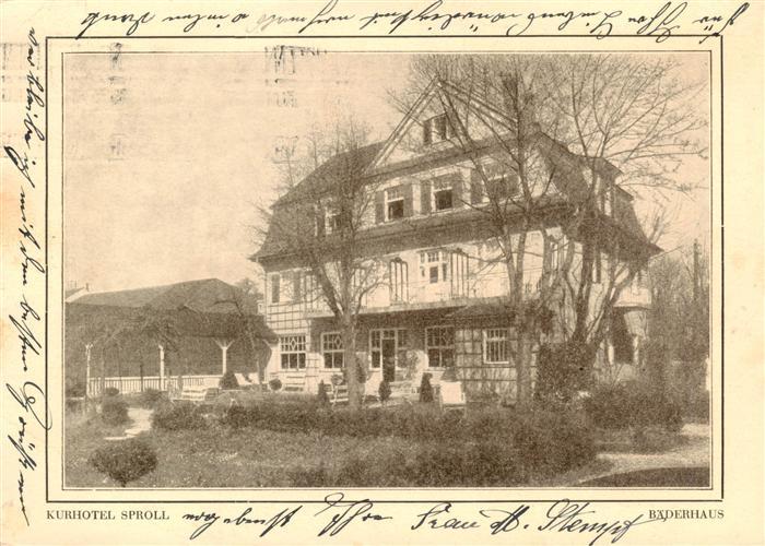 Bad Woerishofen Baederhaus Kurhotel Sproll