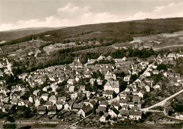 Laubach  Hessen Panorama Luftkurort Original Fliegeraufnahme