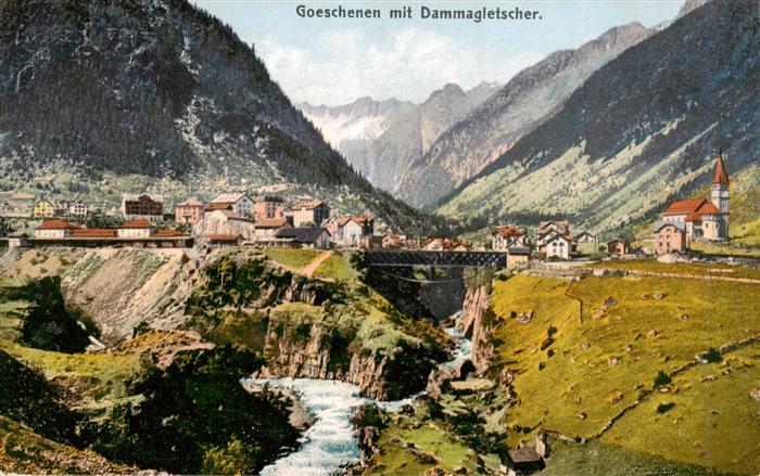Goeschenen Goeschenen UR Panorama mit Dammagletscher