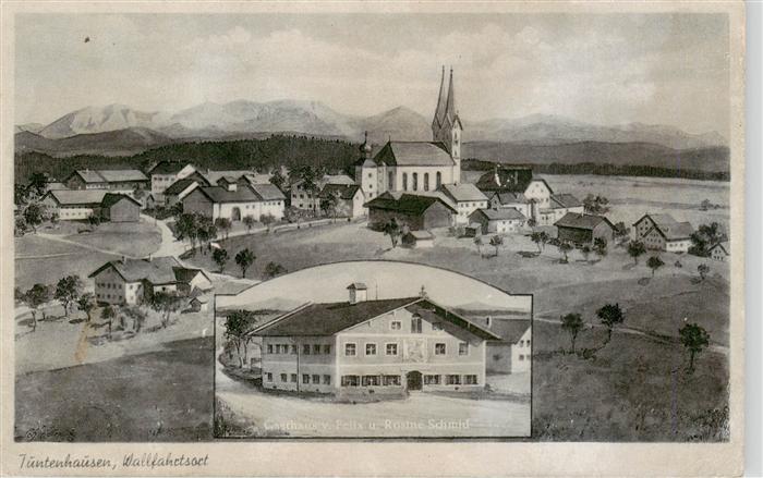 Tuntenhausen Bayern Wallfahrtskirche Gasthaus Schmid