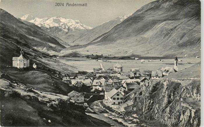 Andermatt UR Panorama Kapelle