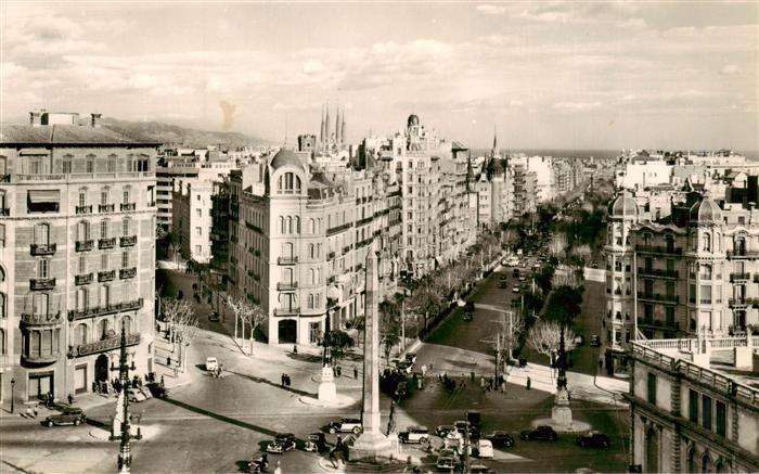 Barcelona Cataluna ES Plaza de la Victoria Avda del Generalisimo