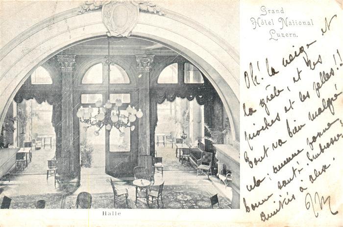 Luzern  LU Grand Hotel National Halle