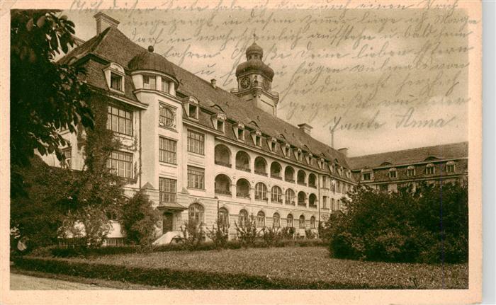 Muenchen Bayern Orthopaedische Klinik Gartenansicht