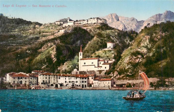 San Mamete Cressogno Lago di Lugano TI e Castello